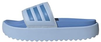 adidas Damen Adilette Platform Slides, Blue Dawn / Blue Fusion / Blue Fusion, 40.5 EU
