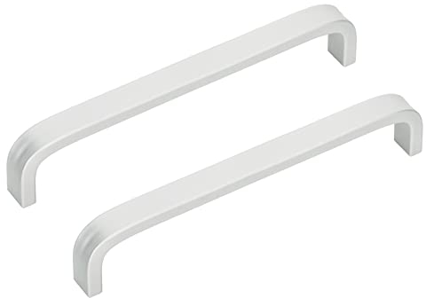 KoKoBin 20 Stück Lochabstand 128mm Silber Edelstahl-Türgriffe für Schubladen, Schränke, Küchen,Möbel, Wohnkultur Möbelgriffe mit Schrauben (20, Bohrlochabstand: 128 mm)