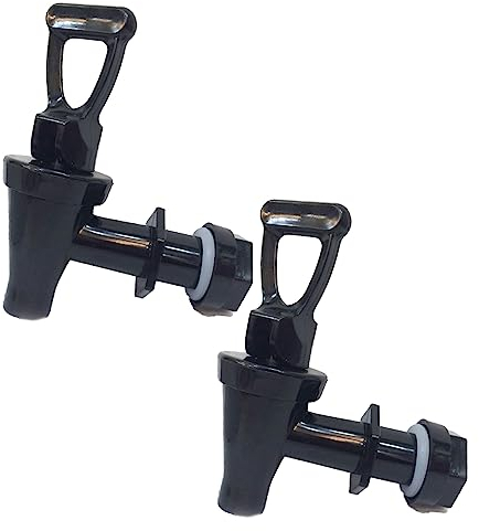 Schwarz Getränkespender Zapfhahn - 2stk Wasserspender Ersatzhahn Kunststoff Wasserhahn Kunststoffhahn Tee Wein Wasser Säften Bierfass