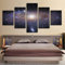 Leinwandbilder Foto Auf Leinwand Rahmenlos 100 X 50 Cm Sterne Der Andromeda-Galaxie Poster Wandkunst Leinwand Malerei 5 Stück Hd Print Wohnzimmer Wohnzimmer Home Decoration Bild