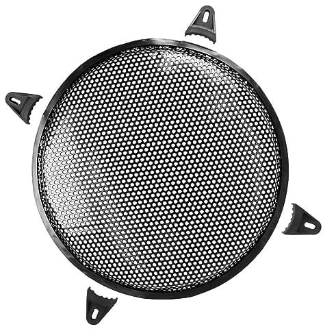 MACHSWON Car Universal Audio Speaker Subwoofer Metal Waffle Grill Cover Protector with Rubber Edge and Clips 12 Inch