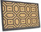 Hanse Home Fußmatte Kokos und Gummi für Innen und Außen - Outdoor Schmutzfangmatte Natur, Outdoor Geometrisches Muster, Wetterfest und rutschfest für Flur, Terrasse, Eingangsbereich - 45x75cm