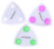 Vaguelly Gitarren-Pick Leuchtendes Gitarrenplektrum 3 Stück Led-Beat-Picks Schillernde Bunte Beleuchtete Gitarren-Plektrum-Picks Automatische Led-Leuchtende Ukulele-Picks Für Verbesserte