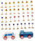 DRESSOOS 1ensemble Jouets Éducatifs Bois Signaux Routiers pour Apprentissage Sécurisé des Panneaux De Circulation Jeu Cognitif Hêtre Une Boîte Colorée