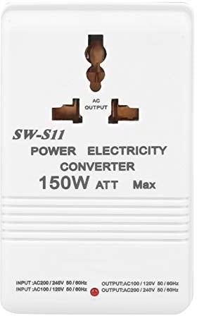 LANTRO JS Convertitore di Tensione 110v a 220v, Adattatore Universale da Viaggio, Apparecchi Elettrici Applicabili Inferiori a 75W, Trasformatore 220v 110v, Adattatore usa italia giappone