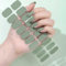 Ceboic 22Pcs UV Gel Nagelfolie, Halbgehärtete Nagellack Aufkleber, Rein Farbe Nagellackstreifen zum Aufkleben, Langanhaltende UV Härtende Nagelfolien für Frauen Mädchen - Frühlings Grün