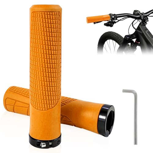 xiaoxiaozhijia Fahrradgriffe Ergonomisch,22mm Universal-Fahrrad Handgriffe,Geeignet für Mountainbike/Rennrad/Klapprad/Citybike/Roller-Fahrradlenker (Gelb)