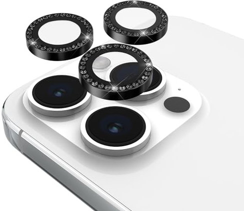 Kate Spade New York Kamera-Objektivschutz für iPhone 15 Pro/iPhone 15 Pro Max mit Aluminiumring, Einbruch der Dunkelheit in Stein