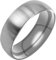 Everstone Damenring Titan, Herrenring Titan, Freundschaftsringe, Eheringe, Trauringe, Matt rund Gebürstetes Silber Breite Sz74