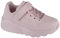 Skechers Uno Lite Baskets, Chaussures de Sport, Light Pink Synthetic/Trim, 38 EU