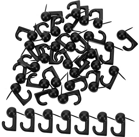 VILLFUL 30 Stücke Reißzwecken mit Haken für Bilder Hochleistungs Bildaufhänger Zinklegierung Installieren für Dekoration ohne Nägel