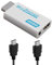 Qaum Wii to HDMI Adapter with 1.5m Cable 1080p 720p Wii HDMI Converter with 3.5mm Audio Video Output Jack, Plug and Play, Support Games TV Monitor All Wii Display Modes, White