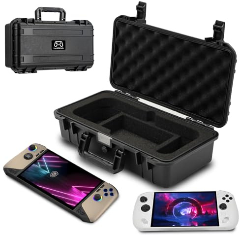 Luck&Link Tragetasche für MSI Claw 8 AI+/7 AI+/A1M/Legion GO S,Harte professionelle wasserdichte Tragetasche für MSI Claw 8 AI+/7 AI+/A1M/Legion GO S,kleine Docking Station&anderes Zubehör AC Ladeger