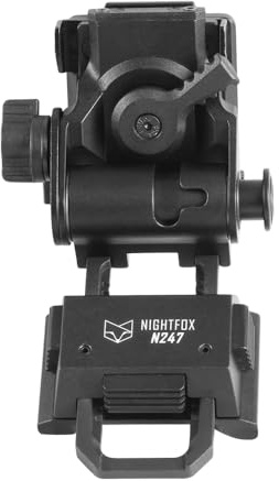 Nightfox N247 Nachtsicht-Helmhalterung | G24-Stil, verstellbare Aluminium-Schwalbenschwanzhalterung, kompatibel mit Prowl, Prowl 2, Swift 2