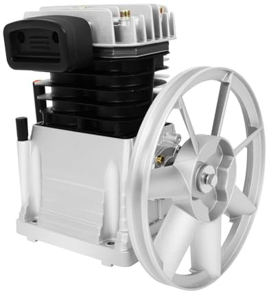 Tête de pompe à compresseur d'air 3 CV 2 cylindres de compresseur d'air lubrifié à l'huile Tête de pompe à piston 10 bar 420 L/min pour pompe à compresseur d'air en aluminium