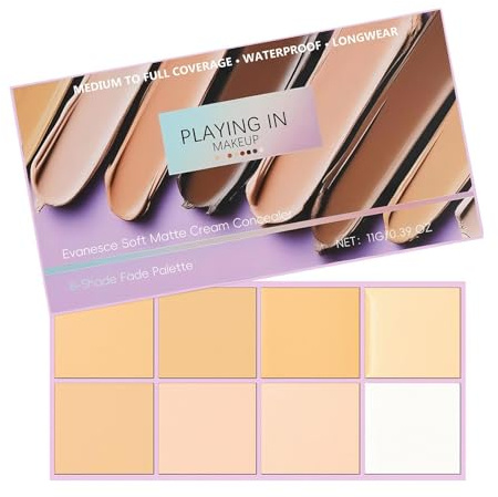 Soft Matte Cream Concealer 8-Farben-Palette Mit Applikator, Wasserfeste Deckende Creme Für Unreinheiten Und Zur Abdeckung, Foundation, Langanhaltend Feuchtigkeitsspendend Leicht