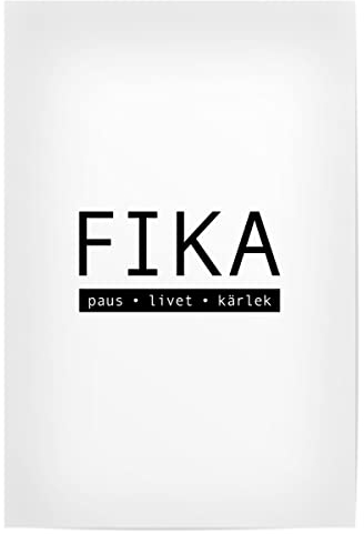 artboxONE Poster 30x20 cm Typografie Fika Paus Livet Kärlek - Bild Urlaub Entspannung Freiheit