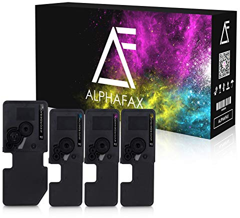 Alphafax 4X Toner ersetzt Kyocera TK5240 Multipack Schwarz Cyan Magenta Gelb