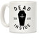 LookHUMAN Kaffeetasse aus Keramik, Motiv: Dead Inside White, 325 ml