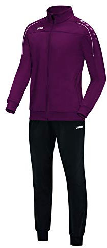 JAKO Herren Trainingsanzug Polyester Classico, maroon, XL, M9150