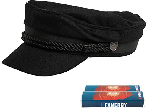 FC St. Pauli Elbsegler Schiffermütze Mütze Totenkopf Pin Schwarz + 2X Fanergy Traubenzucker (56cm)