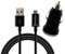 Cable USB + Chargeur Voiture Noir Compatible avec Samsung Galaxy J6 2018/J6 Plus 2018/J7 2016/J7 2017/J5 2015/J5 2016/J5 2017/J3 2016/J3 2017/J1 2016/J1 - Cable 1 Metre Chargeur Voiture Phonillico®
