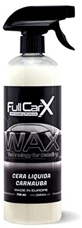 AutoFullCar - Flüssigwachs Carnauba FullCarX - Beste und technologische Flüssigkeiten des Marktes, 750 ml