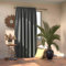 AmeliaHome Blackout Vorhang 140x245 cm Graphit 1 St. Kräuselband Verdunkelungsvorhang Blickdicht Fensterdekoration Dekoschal Dekorvorhang Blackout
