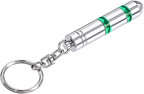 Éliminateur antistatique, portable et antichoc, barre d'élimination statique pour voiture, porte-clés anti-électricité statique, mise à jour nouvelle génération (vert)