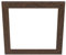 EGLO Deko-Rahmen aus Holz, Zubehör für LED Panel Salobrena 45 x 45 cm, quadratischer Holz-Rahmen in Dunkel-Braun