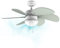 Cecotec Ventilatore da Soffitto con Luce EnergySilence 3600 Vision Mint. 50 W, Diametro 92 cm, Lampada, 3 Velocità, 6 Pale Reversibili, Funzione Estate/Inverno, Interruttore a Catena, Bianco/Menta