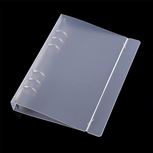 CYFUN DESIGN A5 6 Ring Binder Coveder with Snap Closure Button Storage Book Cover for 6 Hole Planner Pages Refill Insert Die Storage Book Binder
