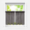 HeichkelL Scheibengardinen 2er Set Bistrogardine Voile Transparent Paarig Kurzstores Einfarbige Fensterschals Küche Vorhang Kafffee BxH 66x61 cm*2
