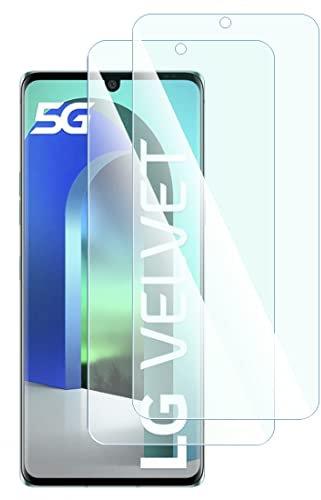KARYLAX - Protector de pantalla de cristal flexible, dureza 9H, antiarañazos, película protectora para LG Velvet 5G (pack x2)