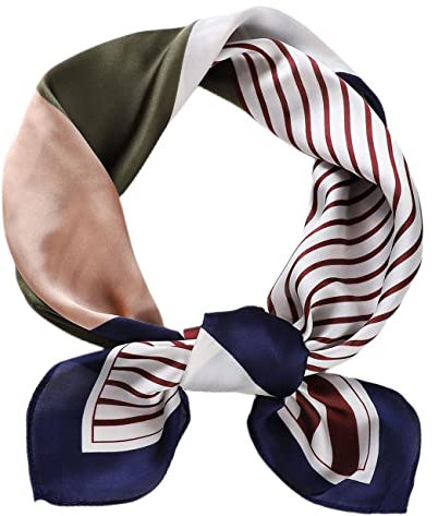 FAIRYGATE Tuch Damen Seide Gefühl Schal Halstuch Frauen Elegant Seidenschal Business Schals Seidentuch Bandana Tücher Ansatz Handgelenk Kopftücher Damenmode Accessoires 93021