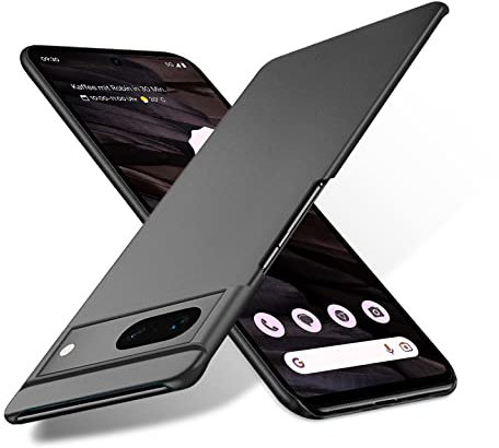 Bastmei für Google Pixel 7a 5G Hülle, Ultraleicht Ultradünn Kratzfest rutschfest Kameraschutz Mattierte Textur Hart PC Handyhülle Hülle für Google Pixel 7a 5G (Schwarz)