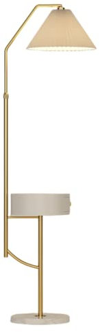 Stehlampe Verstellbare Stehleuchte mit kabellosem Ladegerät & Couchtisch Moderne Stehleuchte Nordic Luxury Dimmbare Stehleuchte für Wohnzimmer Stehleuchte Bodenleuchte