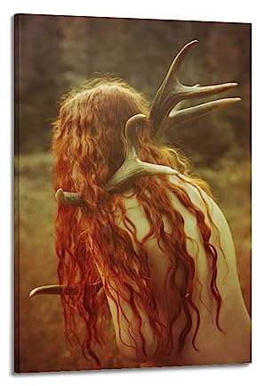 Cernunnos Poster, dekoratives Gemälde, Leinwand, Wandposter und Kunstdruck, modernes Familienschlafzimmer-Dekor-Poster, 60 x 90 cm