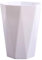 BOKIOESDE Espace Propre avec Poubelle - Grande Ouverture Fond Antidérapant Cuisine PP Cuisine Chambre Ménage Bureau Déchets Simple, Blanc, S