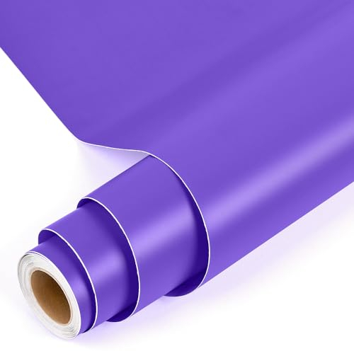 Prime Vinyl Vinylfolie Plotter -30cm x 305cm- matt Lila Permanentes selbstklebendes Vinyl, Plotterfolie Rollen Rückseite Vinyl für Silhouette Cameo, meisten Schneidemaschine