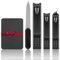 LOPHE Professional Nail Clippers Set, 4Pcs Nail Cutter Kit, Stainless Steel Nail Care Tools with Travel Case, Heavy Duty Manicure Pedicure Set, Portable Toenail Clipper for Men Women Thick Fingernail