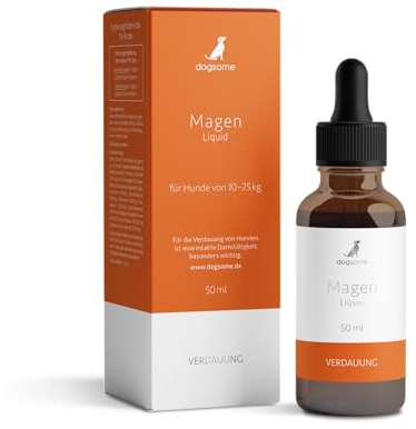 dogsome Magen Liquid | Gras und Kotfresser Tropfen | für den Magen vom Hund | Magenprobleme beim Hund | Verdauung Hund | von Tierärzten entwickelt
