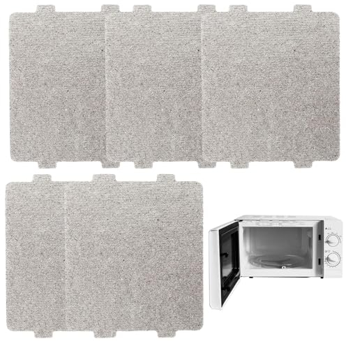 5 Pcs Microwave Oven Parts Mica Slice Super Thick Heat Insulation Accessories,Microwave Oven Repairing Part for All Microwave Oven or Other Home Appliances(Colour:Grey)