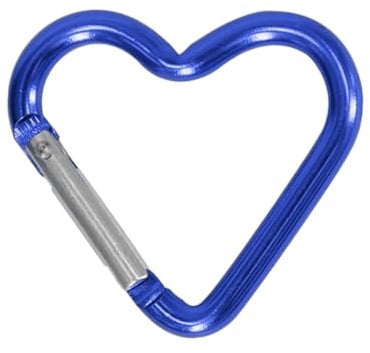 Outdoor-Karabiner, Herz, Schlüsselanhänger, Clip, Aluminiumlegierung, Ringe, Kletter-Clips, Feder-Karabiner, langlebig, tragbar, Feder-Karabinerhaken, langlebiger Karabiner