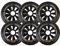 Generisch Inline Skate Rollen Inline Skate Räder 6er Pack 90 mm/100 mm/110 mm Indoor/Outdoor Rollschuh Räder 85A Roller Blade Räder Räder Ersatz Roller Blade Räder Skating Räder