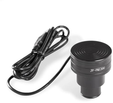 Vesdrtyr Cámara ocular electrónica con lente digital USB de 1.25 pulgadas, 130 W, píxeles para telescopio y microscopio, conectar con el teléfono