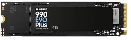 Samsung 990 EVO Plus - 4TB PCIe Gen4. X4, Gen5. X2 NVMe 2.0 - M.2 Internal SSD, Speed up to 7,250 MBs, Updated Storage for PCs, HMB Technology and Smart Turbowriting