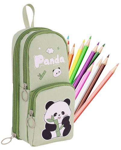 Zuzer Trousse Kawaii Enfant Trousse Scolaire de Grande Capacité,Portable Trousse à Crayons Pencil Case pour Filles Garçons étudiants Adultes