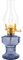 33cm Glass Kerosene Lamp Oil Lamp Glass Classic Retro Home Decoration Lamp Wedding Festival Decoration Oil Lamp Large Capacity (Gray, One Size)