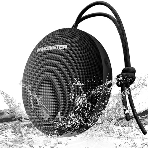 Bluetooth Speaker, IPX8 Shower Speaker Waterproof, Bluetooth 5.4 Portable Speaker Bluetooth Wireless with Loud HD Sound and Robust Bass, Extra long Playtime Punchy, for Home, Beaches Outdoor Speakers